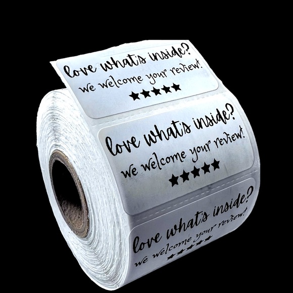 HANDMADE Other - Thank You Stickers leave a review | Packaging Supplies NWT | 2in Pack of 100